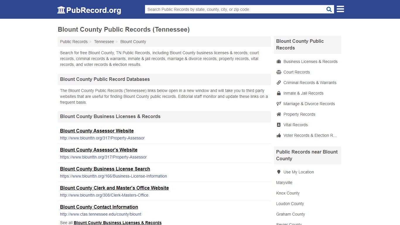 Free Blount County Public Records (Tennessee Public Records)